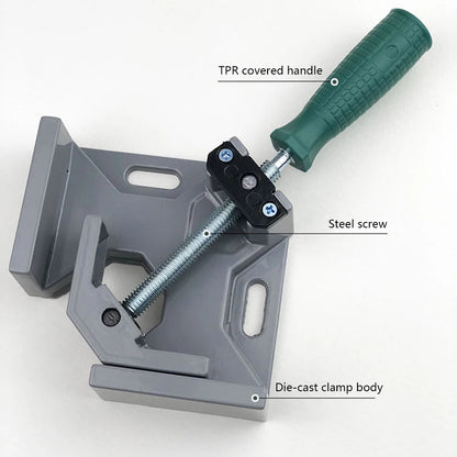 90 Grad Winkelspanner | Hochwertige Legierungsklemme für präzise Ecken bei Holz, Metall und Glas2