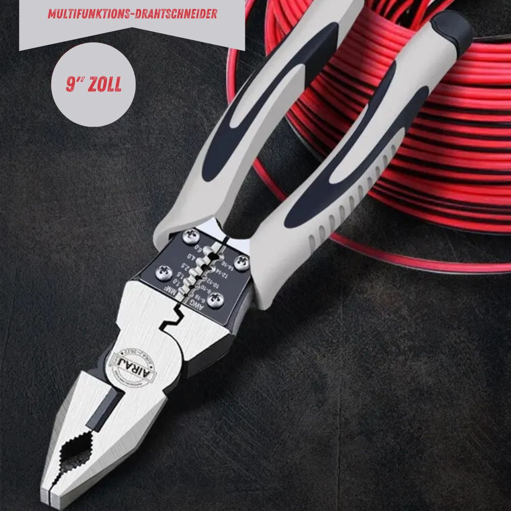 Multifunktionszangen (7"-9" Zoll) | Kombizange, Abisolierzange, Crimpzange, Seitenschneider, Drahtschneider
