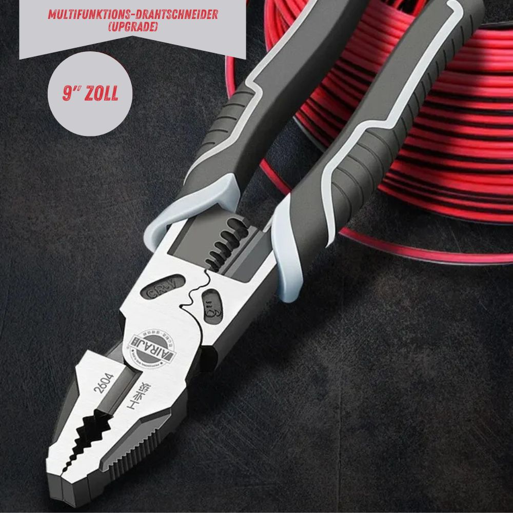 Multifunktionszangen (7"-9" Zoll) | Kombizange, Abisolierzange, Crimpzange, Seitenschneider, Drahtschneider