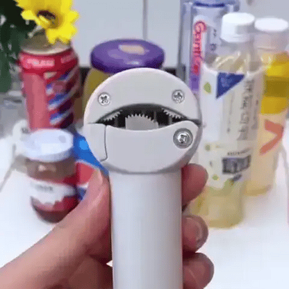 Multifunktionaler Schraubdeckelöffner für Dosen, Gläser und Flaschen | Verstellbar (Preview GIF)