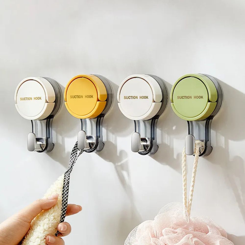 3er-Set Premium Wasserfeste Vakuum-Saugnapf-Mehrzweckhaken für Dusche, Küche und Zuhause: Abnehmbar