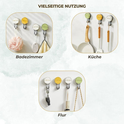 3er-Set Premium Wasserfeste Vakuum-Saugnapf-Mehrzweckhaken für Dusche, Küche und Zuhause: Abnehmbar