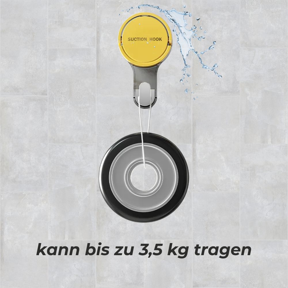 3er-Set Premium Wasserfeste Vakuum-Saugnapf-Mehrzweckhaken für Dusche, Küche und Zuhause: Abnehmbar