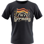 70's GERMANY Men's T-Shirt | Germany Print Short Sleeve Summer Tee