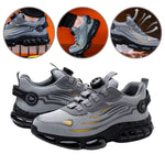 Rotating Button Safety Shoes | Men's Outdoor Work Shoes: Anti-Smash, Anti-Puncture